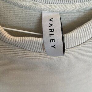 Varley Mae Boyfriend Sweatshirt with Side Gold Zippers - Size Small